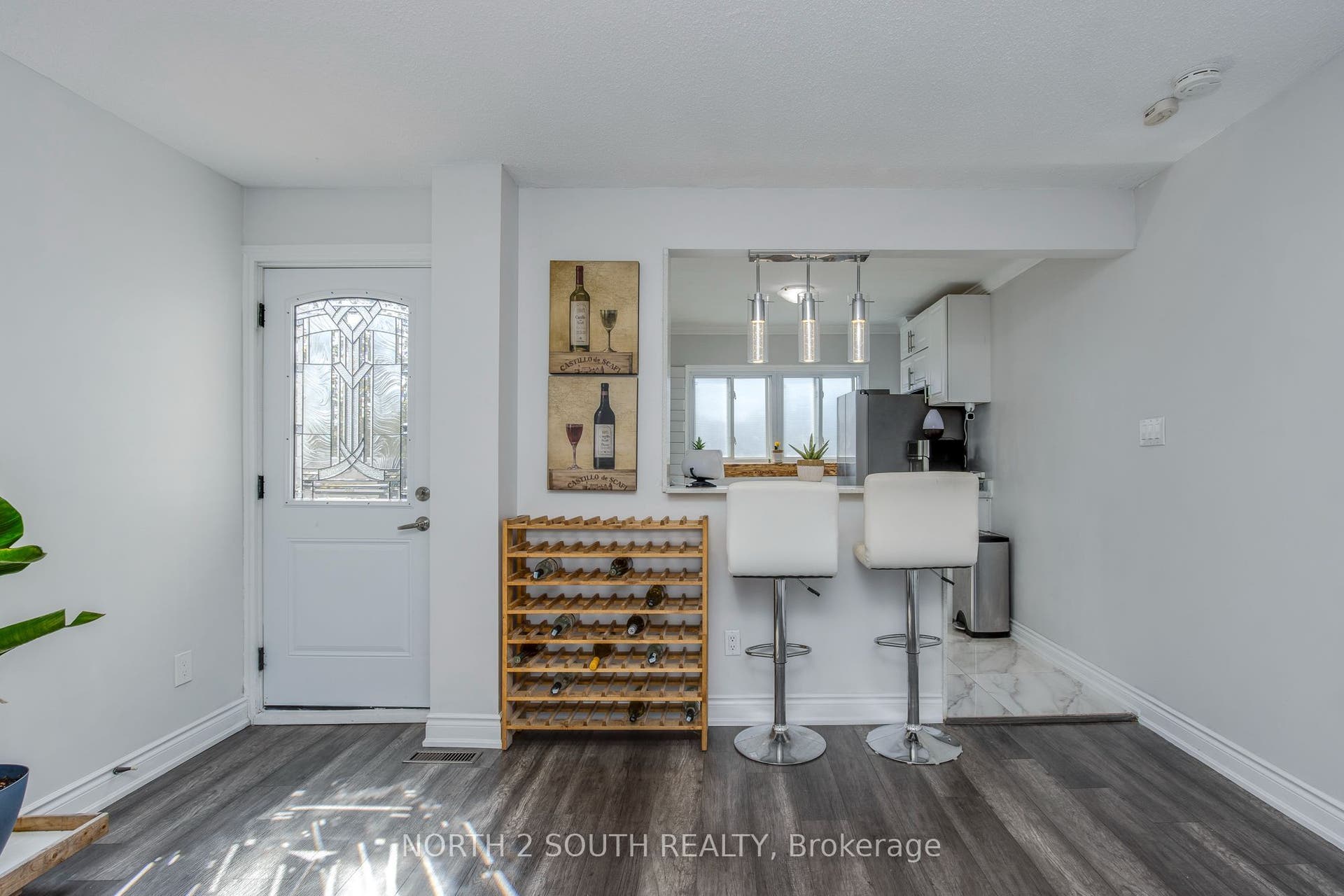 Kitchen with door to balcony