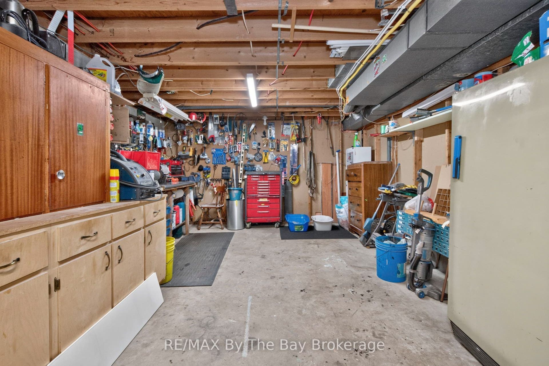 Workshop in basement