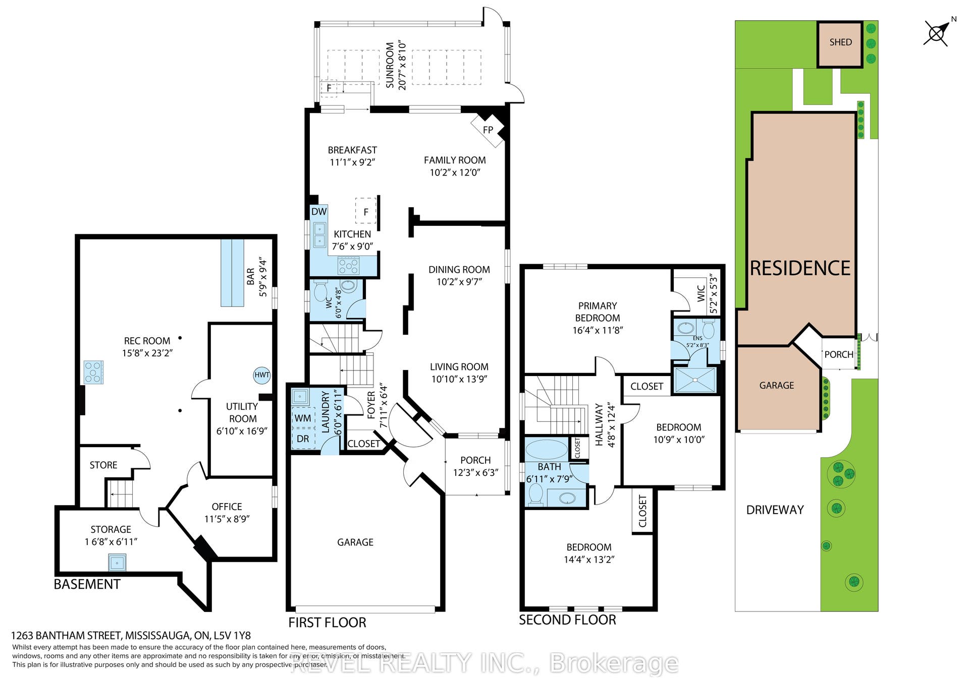 1263 Bantham Street, Mississauga, Peel ON L5V 1Y8