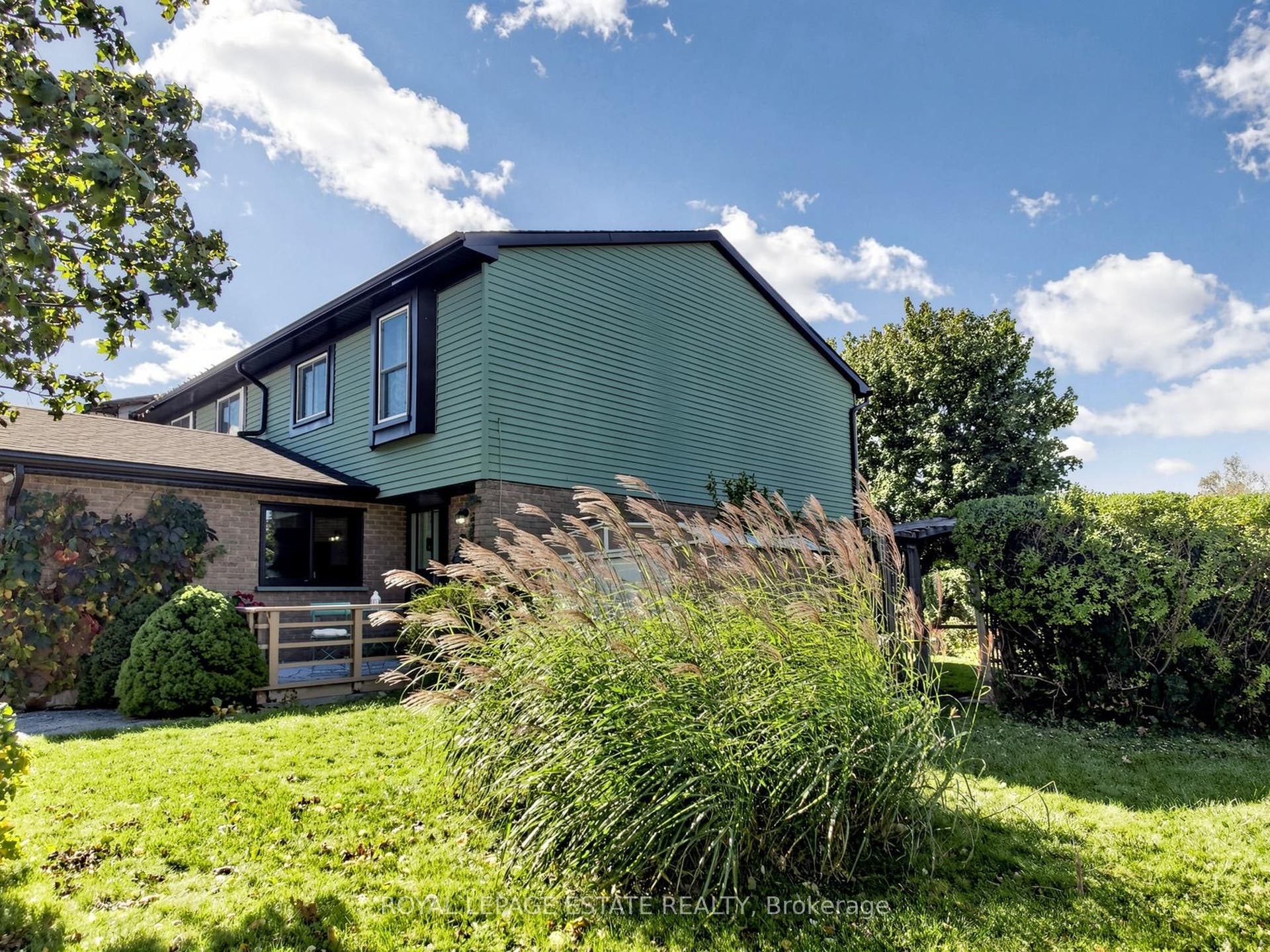 Garden shed for convenience, gate to backyard