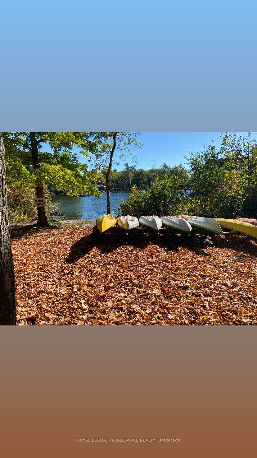 kayak storage area