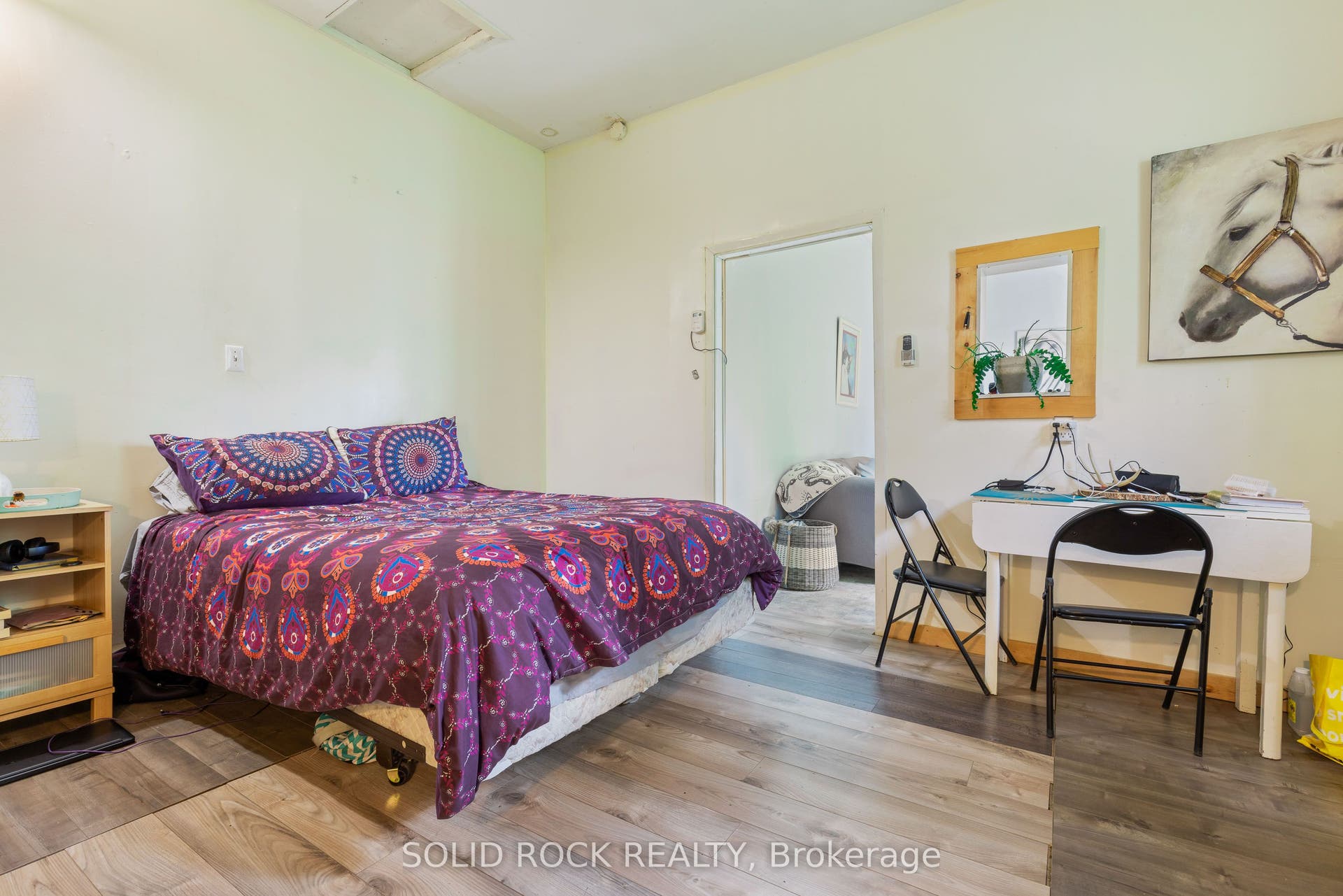 Bedroom/kitchen area in bachelor apt