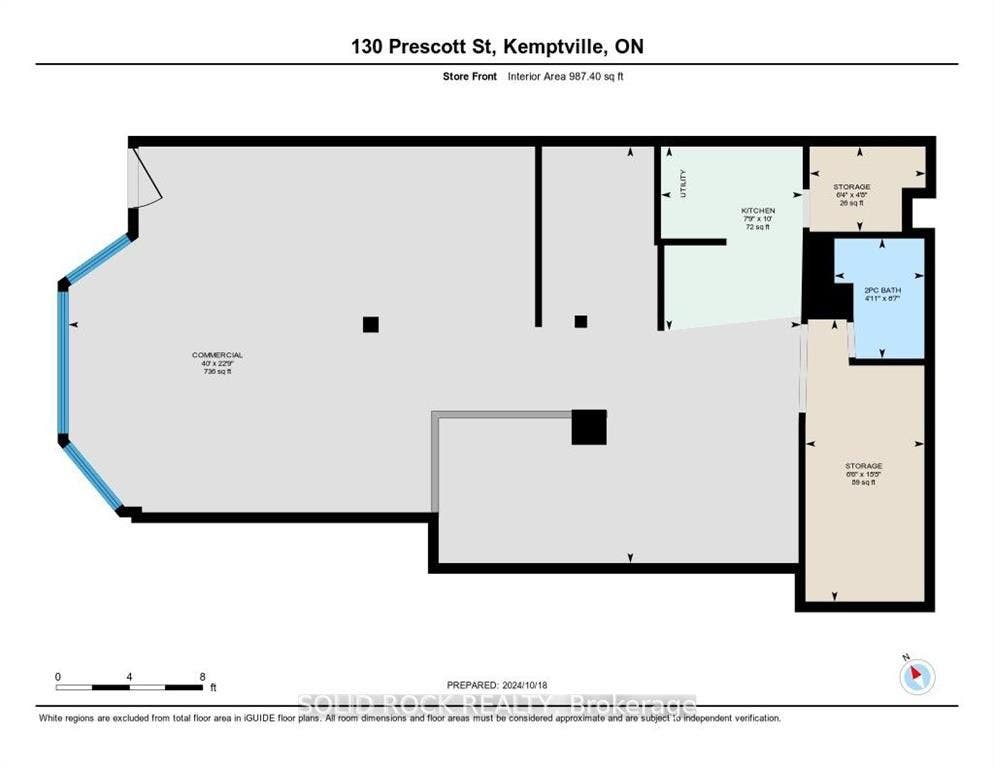 Floor plan-main level commercial-approx 1100 sq ft
