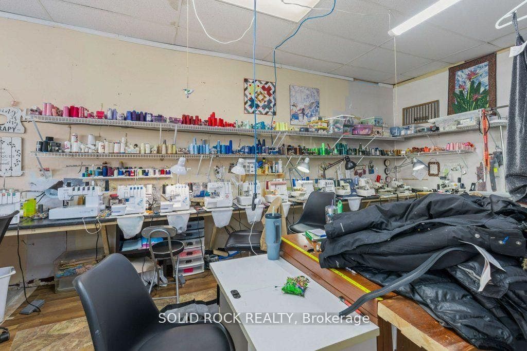 Lots of sewing machines in main area