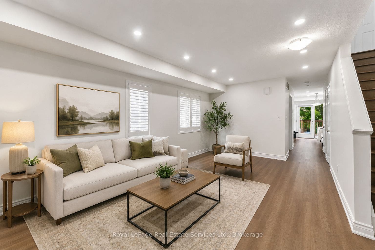 388 Old Huron Road, #10B, Kitchener, Waterloo ON N2R 0J5 Family Room Virtually Staged