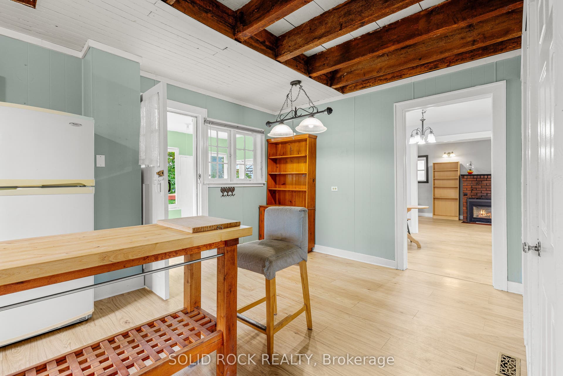 Check out the exposed beams!  Nice!
