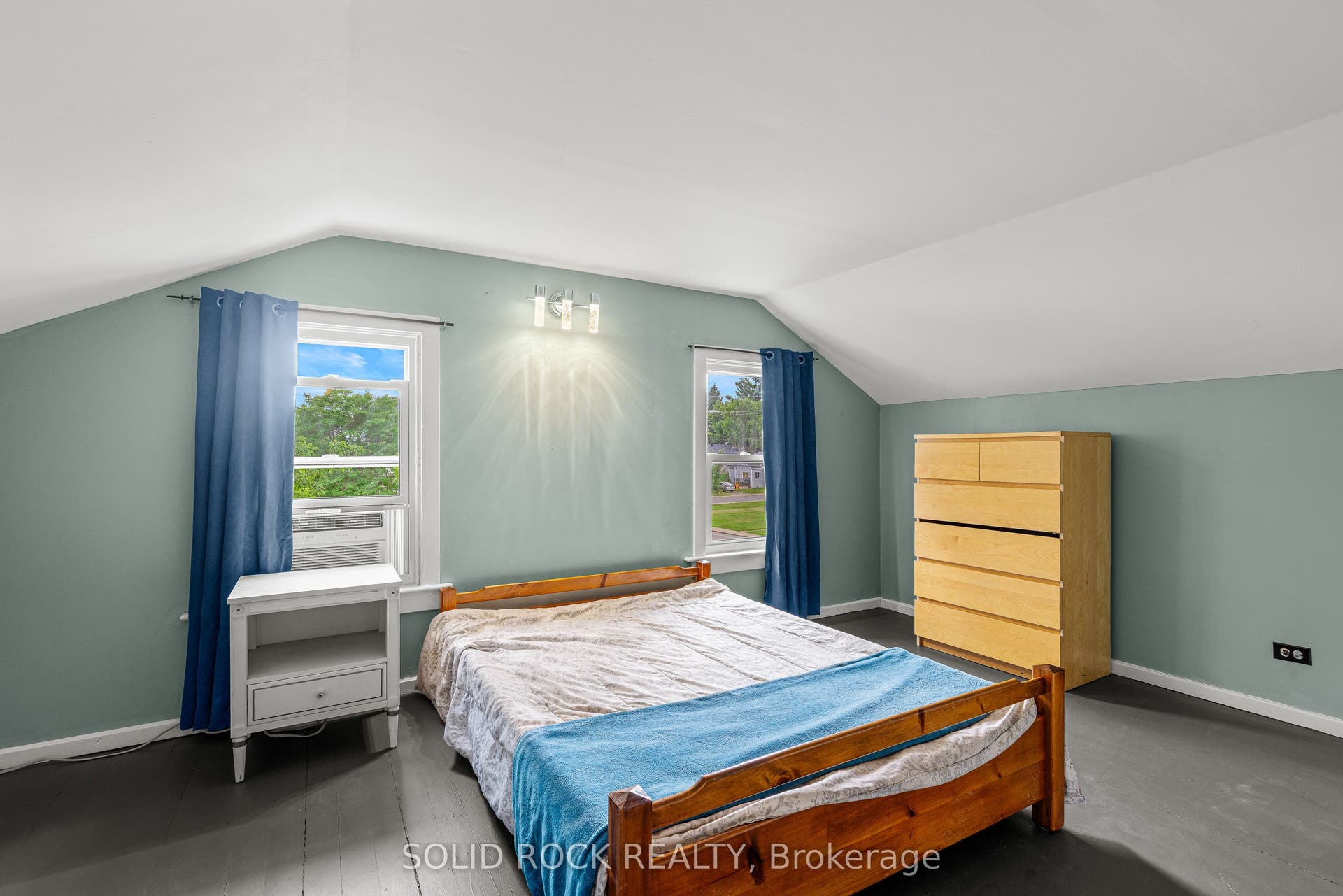 Primary bdrm with 2 big bright windows