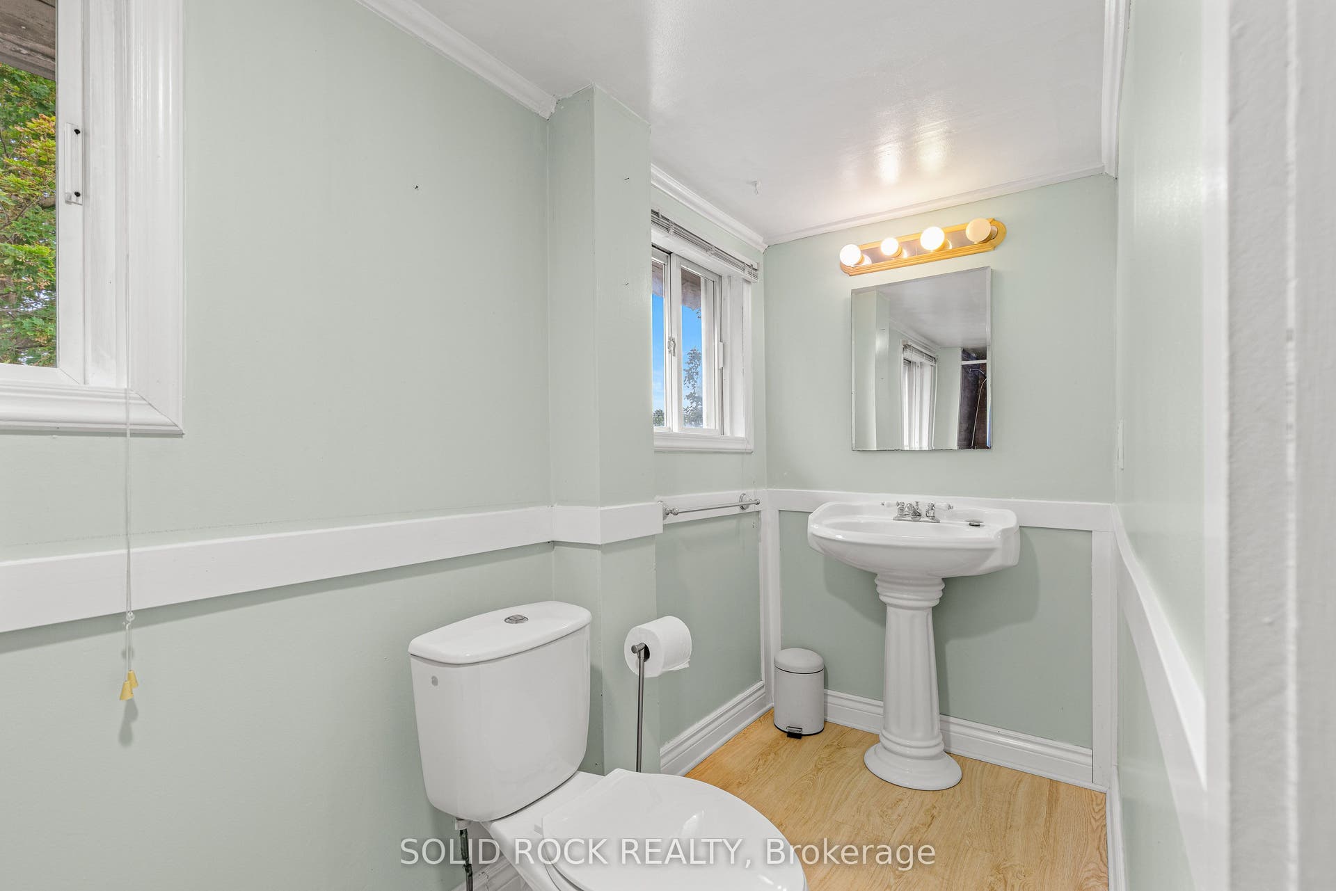 4-piece renovated bath-water resistant flooring