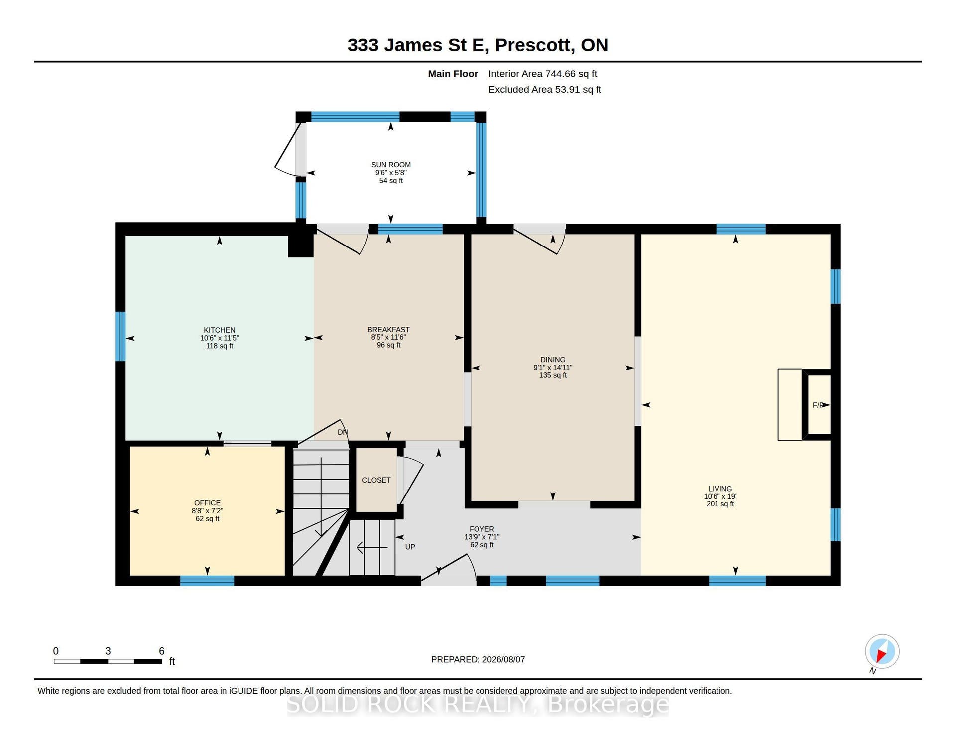 Main level floor plan