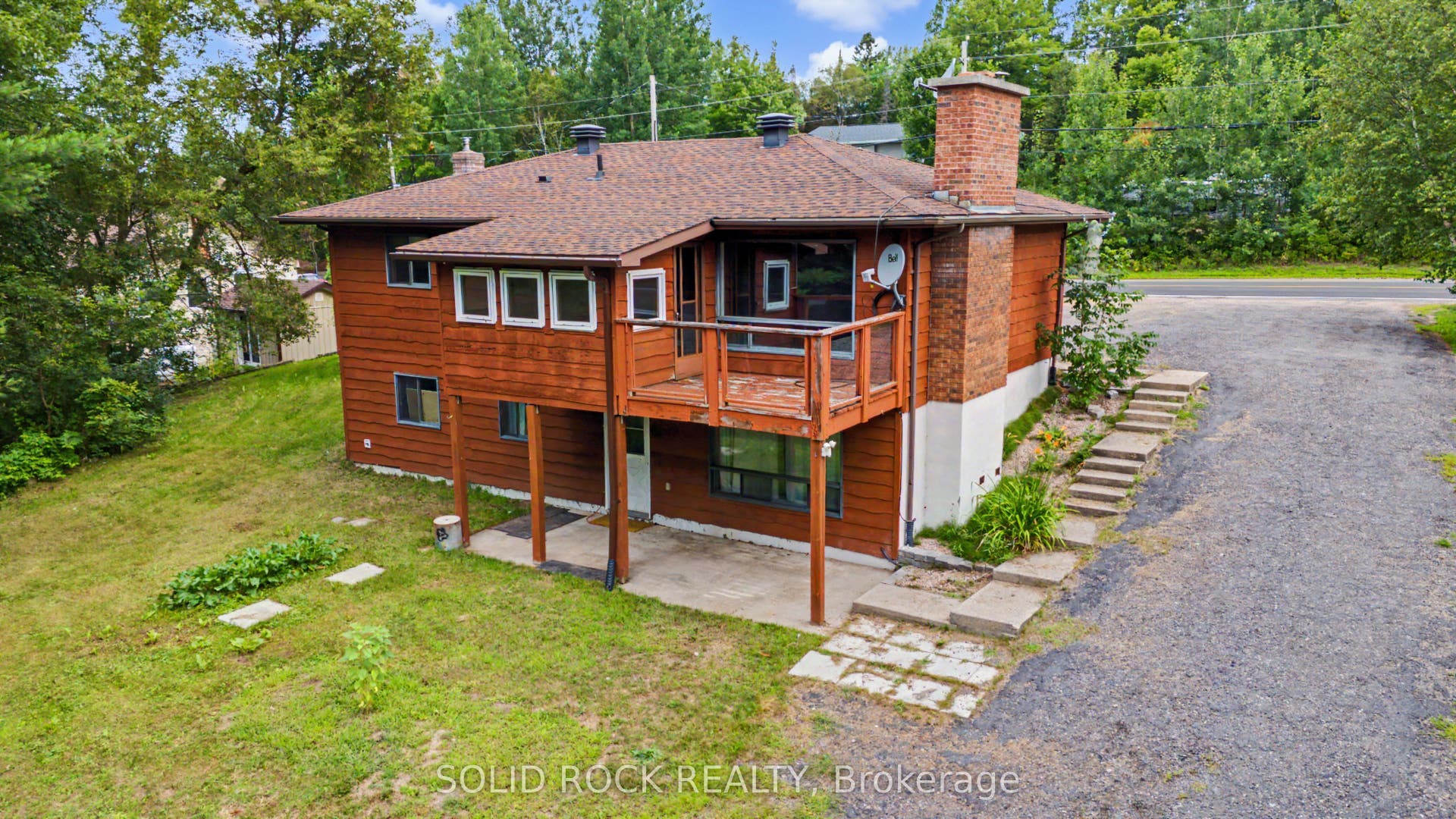Deck and covered Patio