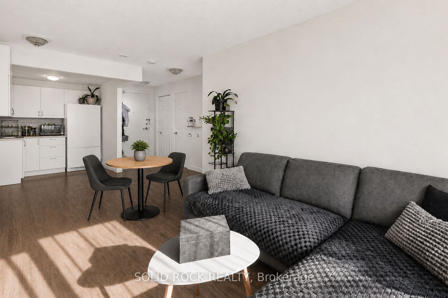 Living room and eat in kitchen