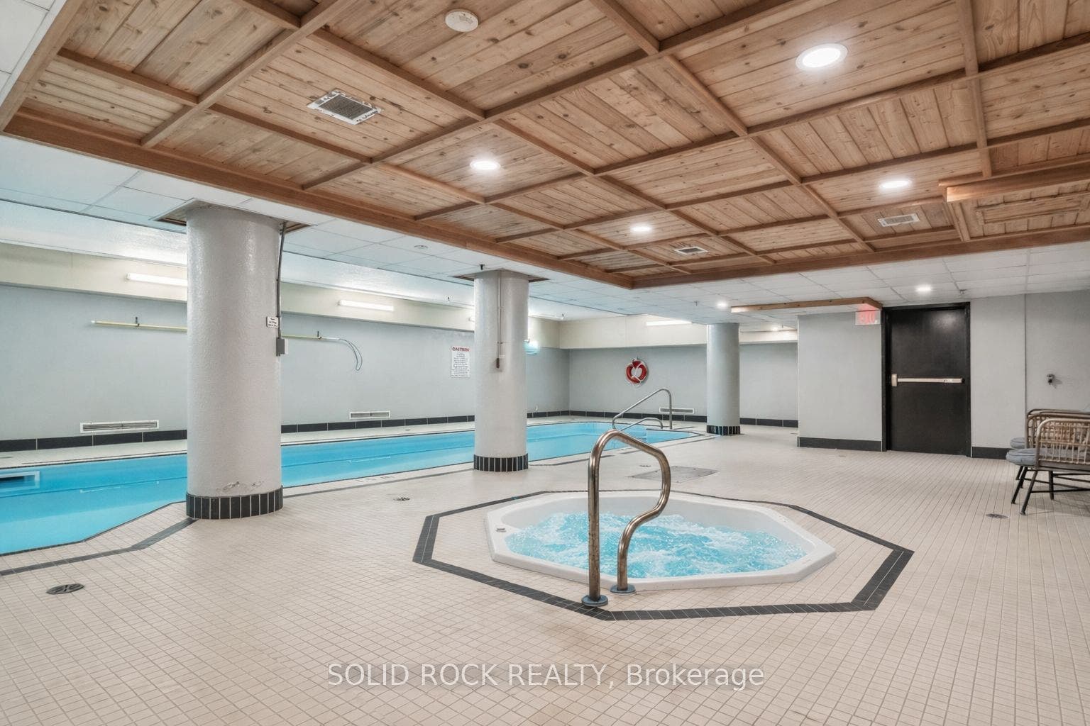 Rest in the hot tub