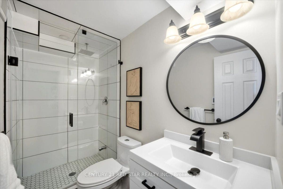 spa like basement washroom