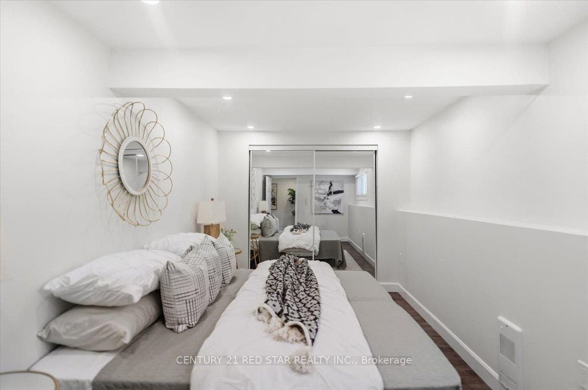 Very large basement bedroom with King bed