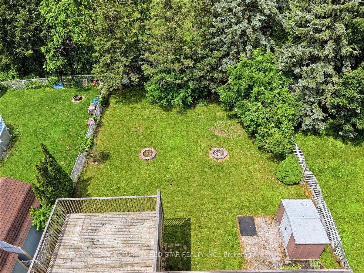 amazing backyard backing onto trail and park