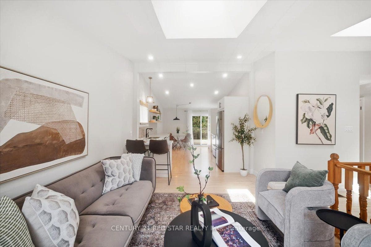 Living room and kitchen open concept