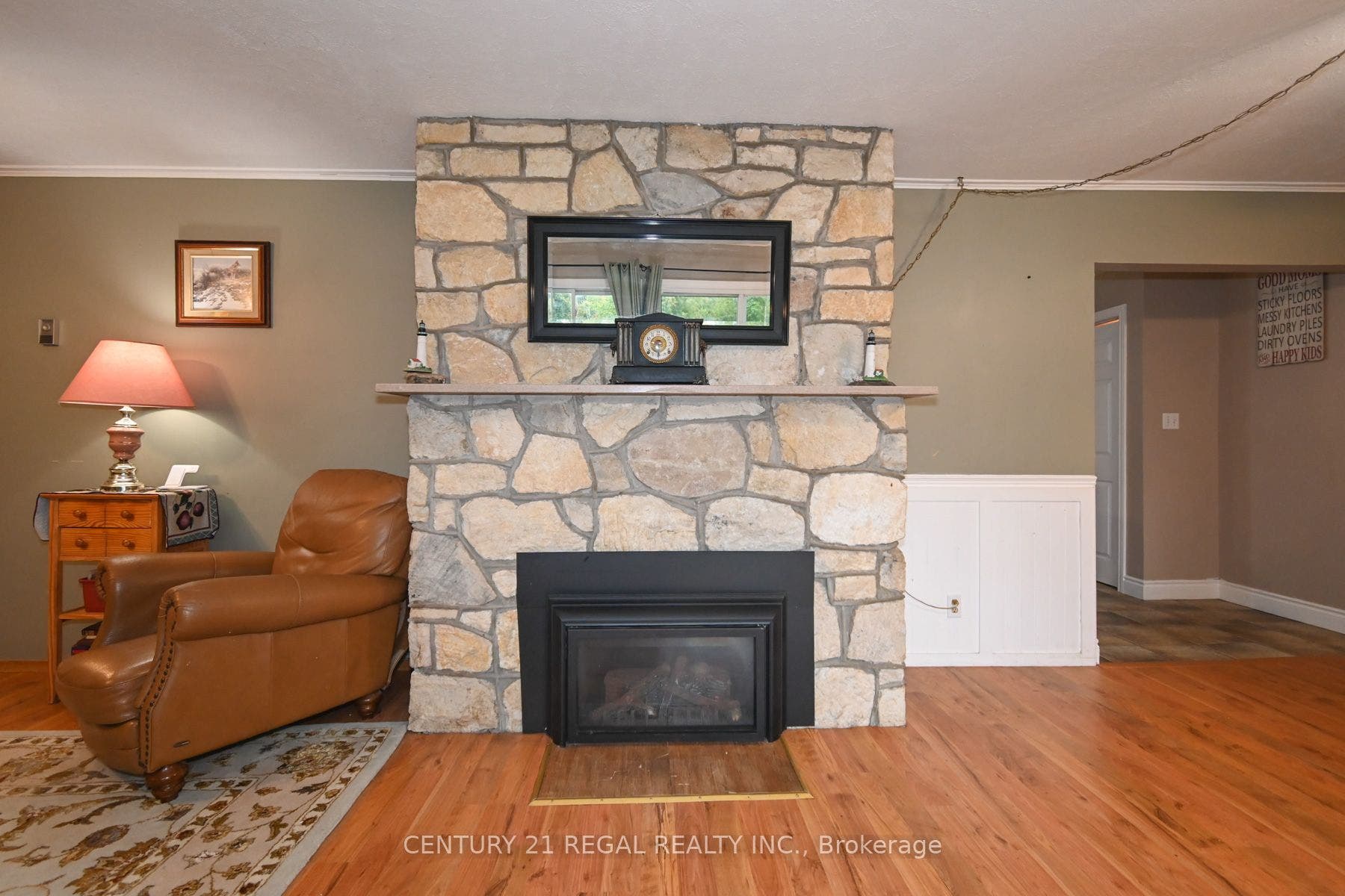 65 Cameron Street, Marmora And Lake, Hastings ON K0K 2M0 Floor To Ceiling Stone Fireplace w/Gas F.P Insert