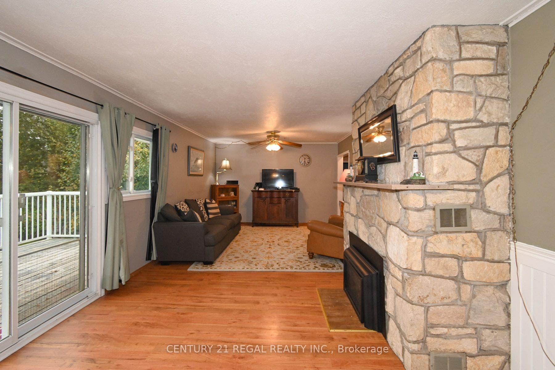 65 Cameron Street, Marmora And Lake, Hastings ON K0K 2M0 Living Rm Sliding Glass Door W/O To Backyard Deck