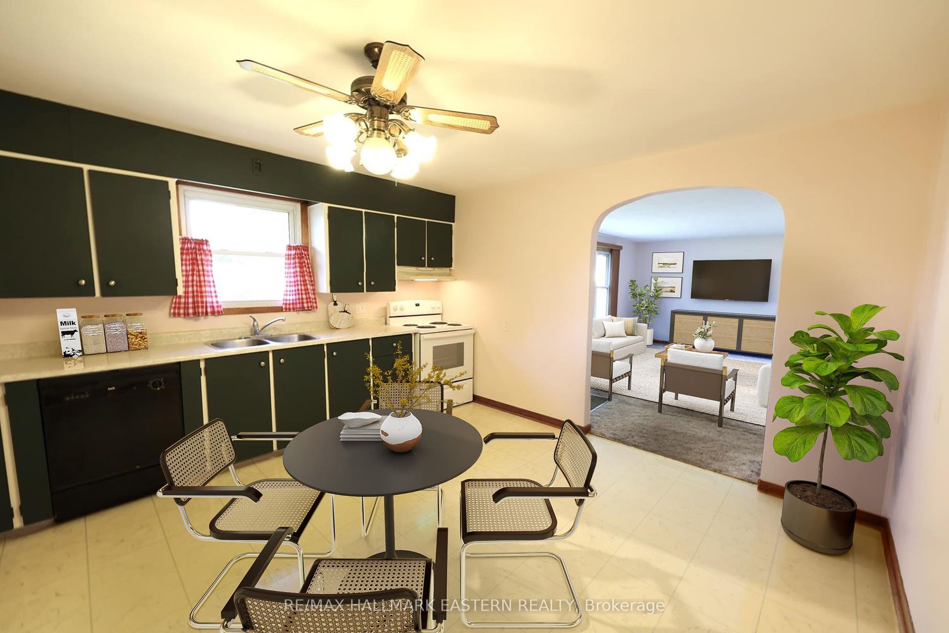 Kitchen *virtually staged*