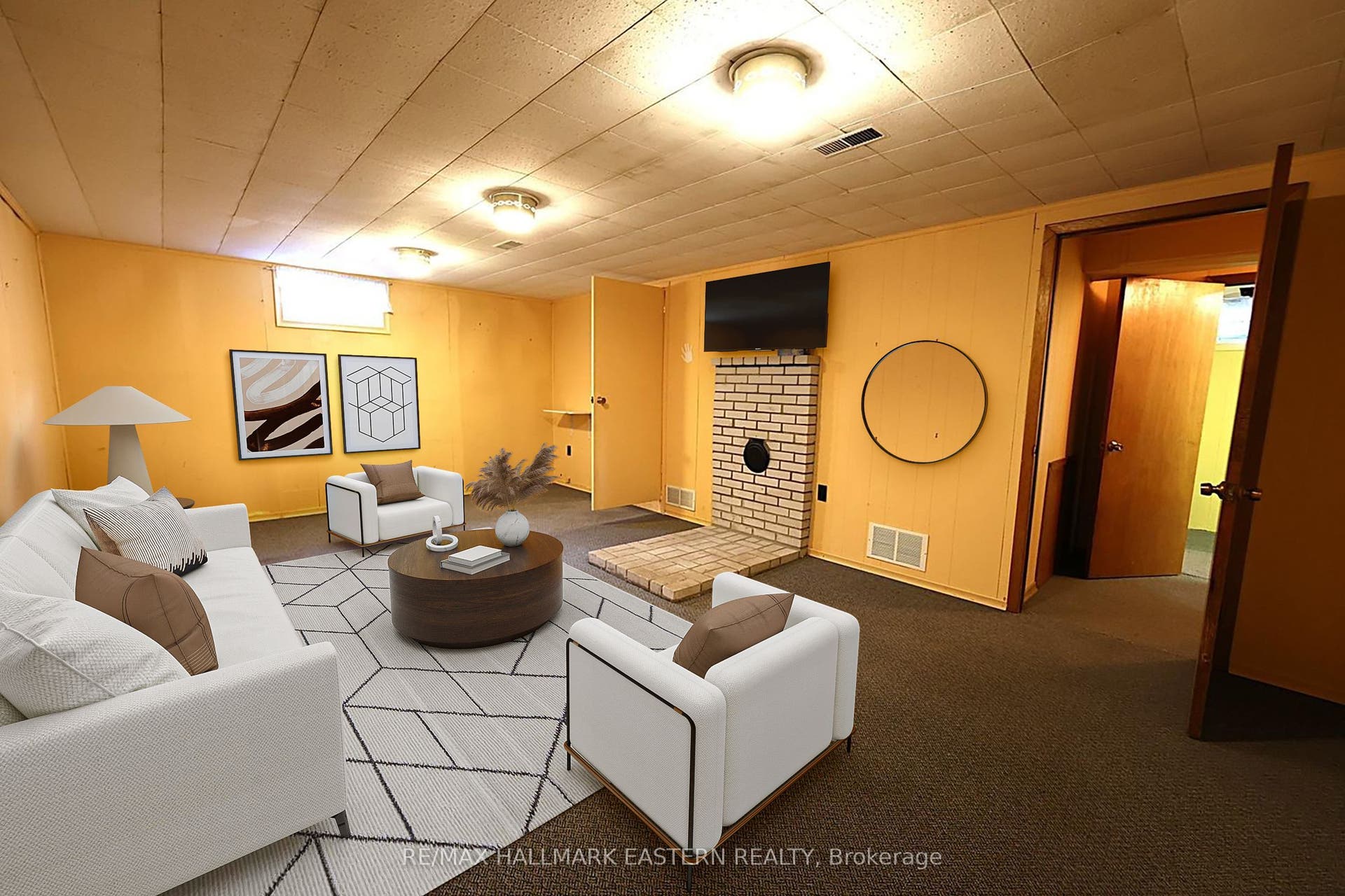 Lower Level Family Room *virtually staged*