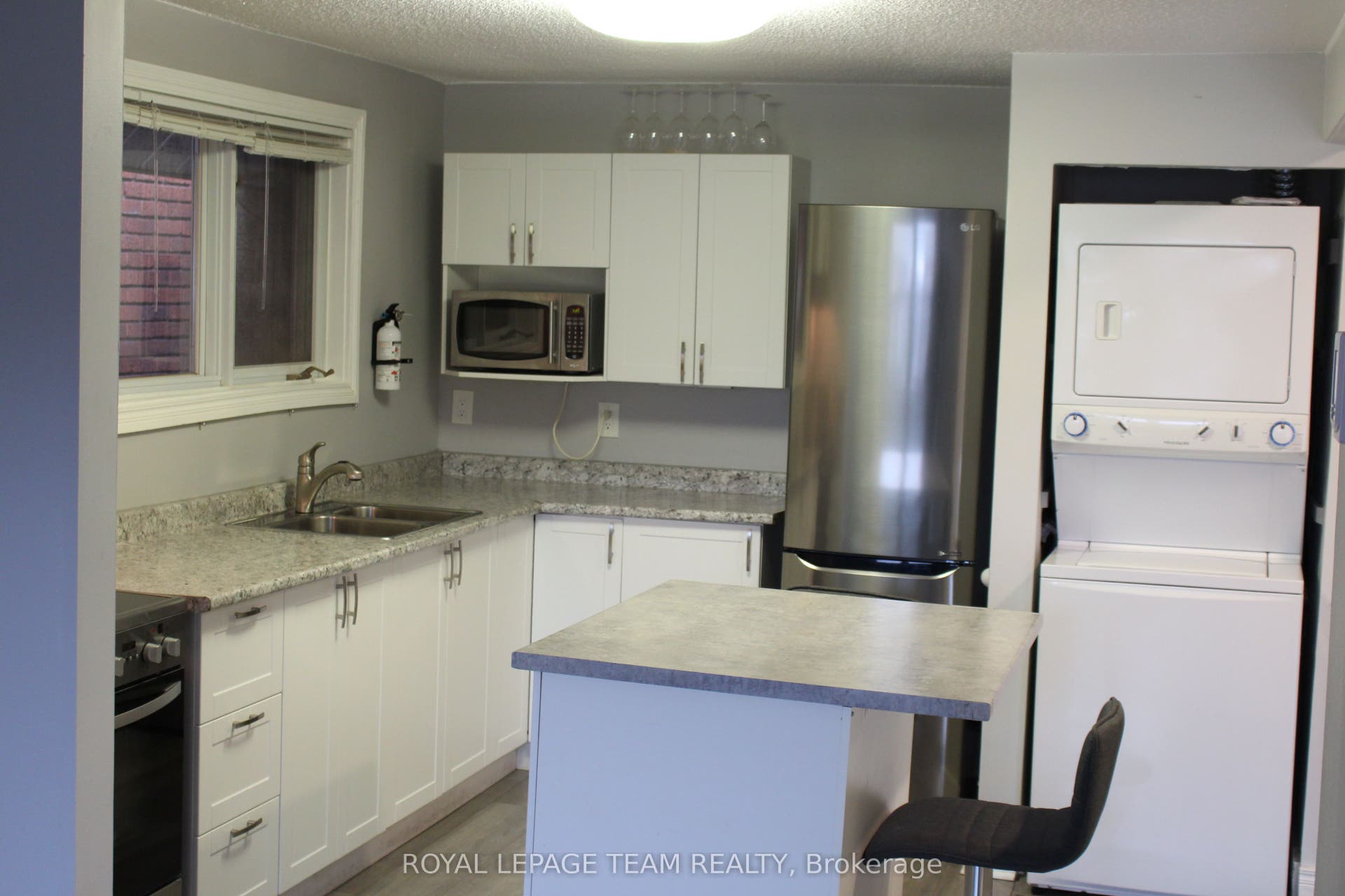 Kitchen with laundry