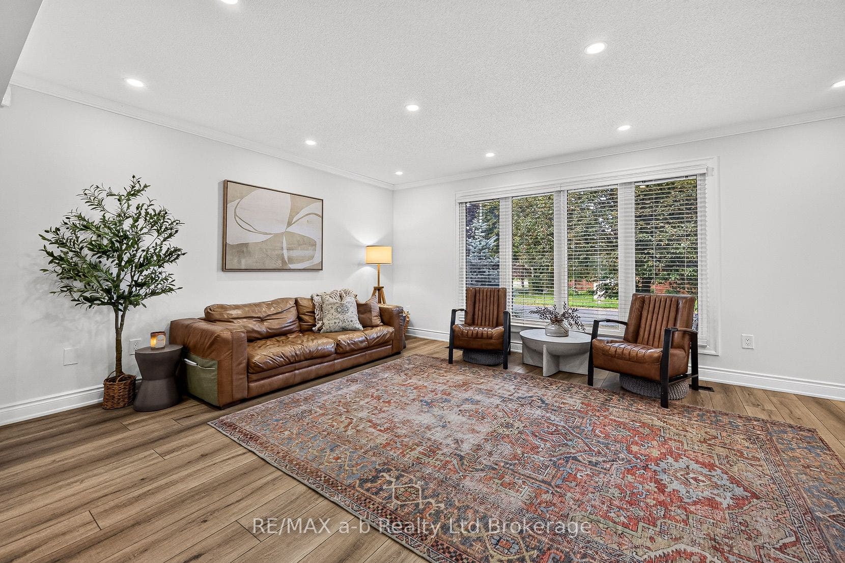 Bright front living room