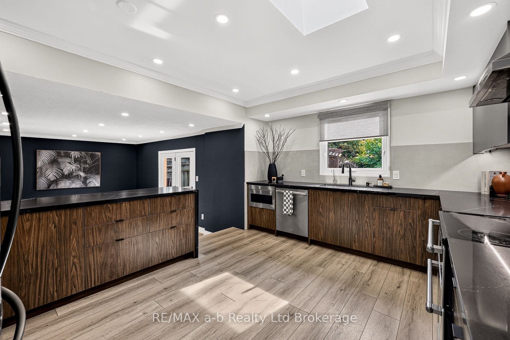 Kitchen open to the dining room