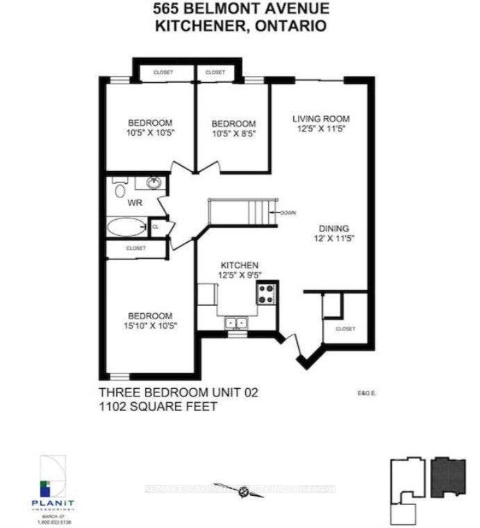 565 Belmont Avenue W, #0033, Kitchener, Waterloo ON N2M 5E7 Floor Plan