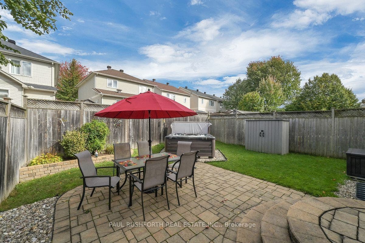 422 Claridge Drive, Barrhaven, Ottawa ON K2J 4Z6 Backyard