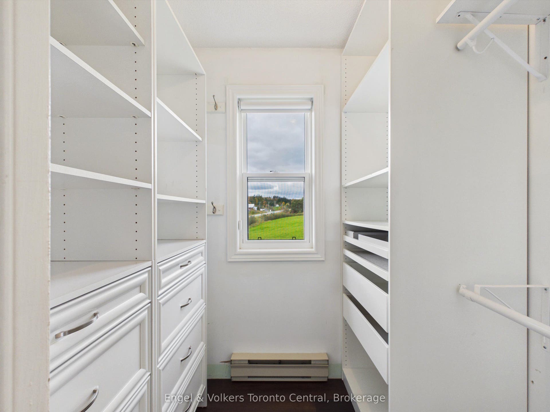 Walk-in closet with a view