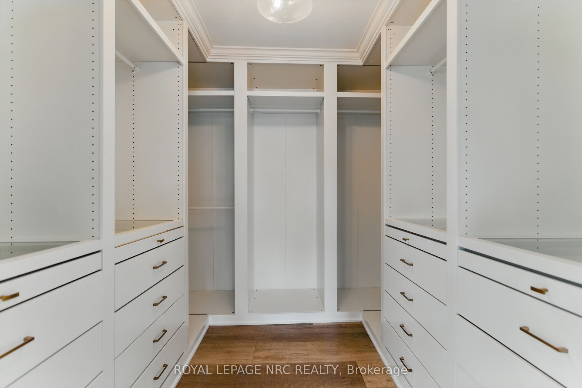 Spacious luxury walk-in closet