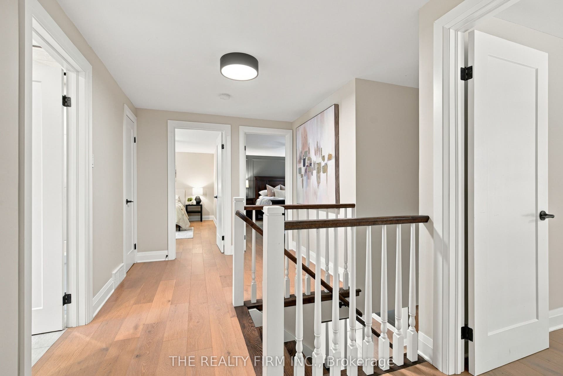 Hardwood floors on the second level