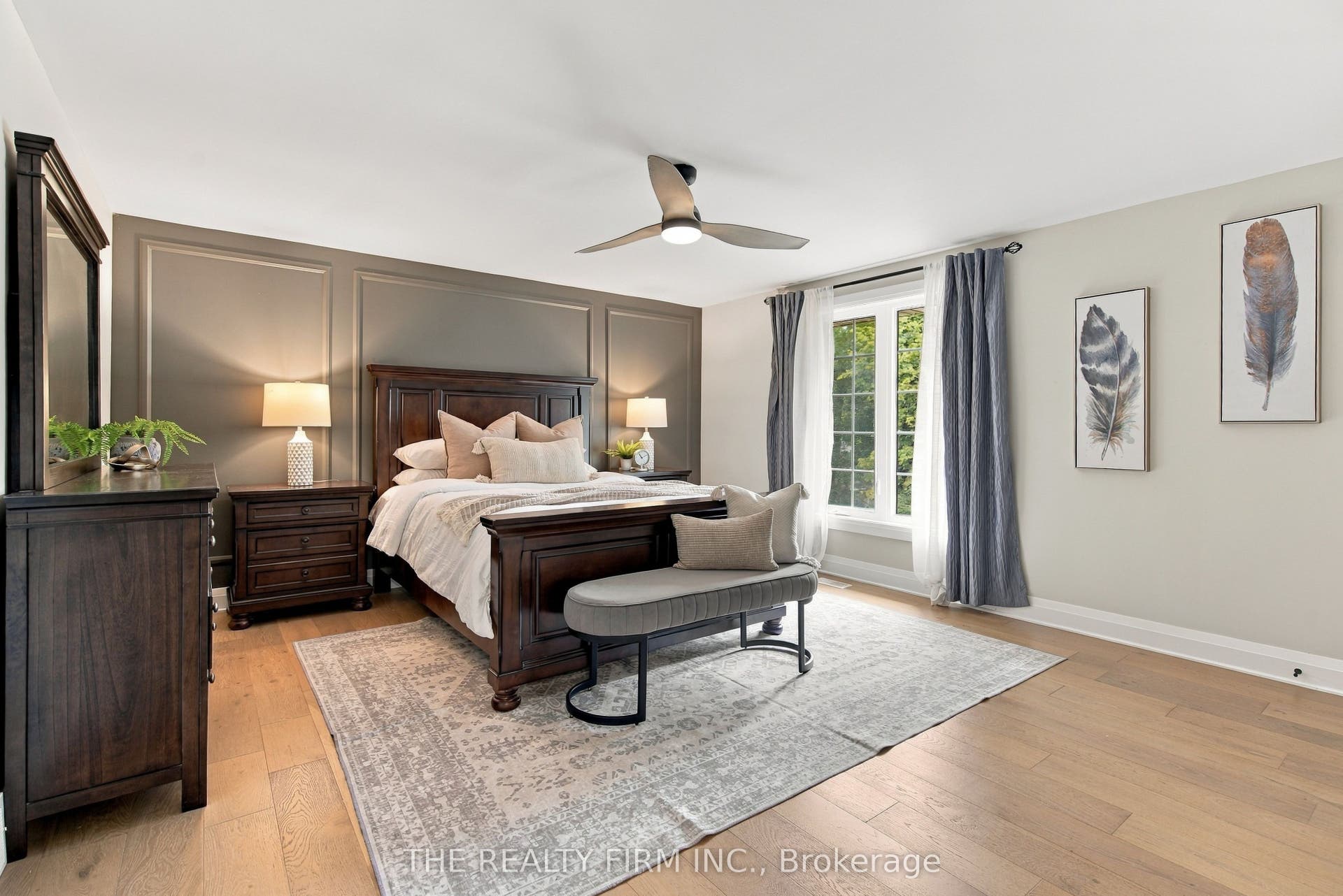 Primary bedroom with ample space