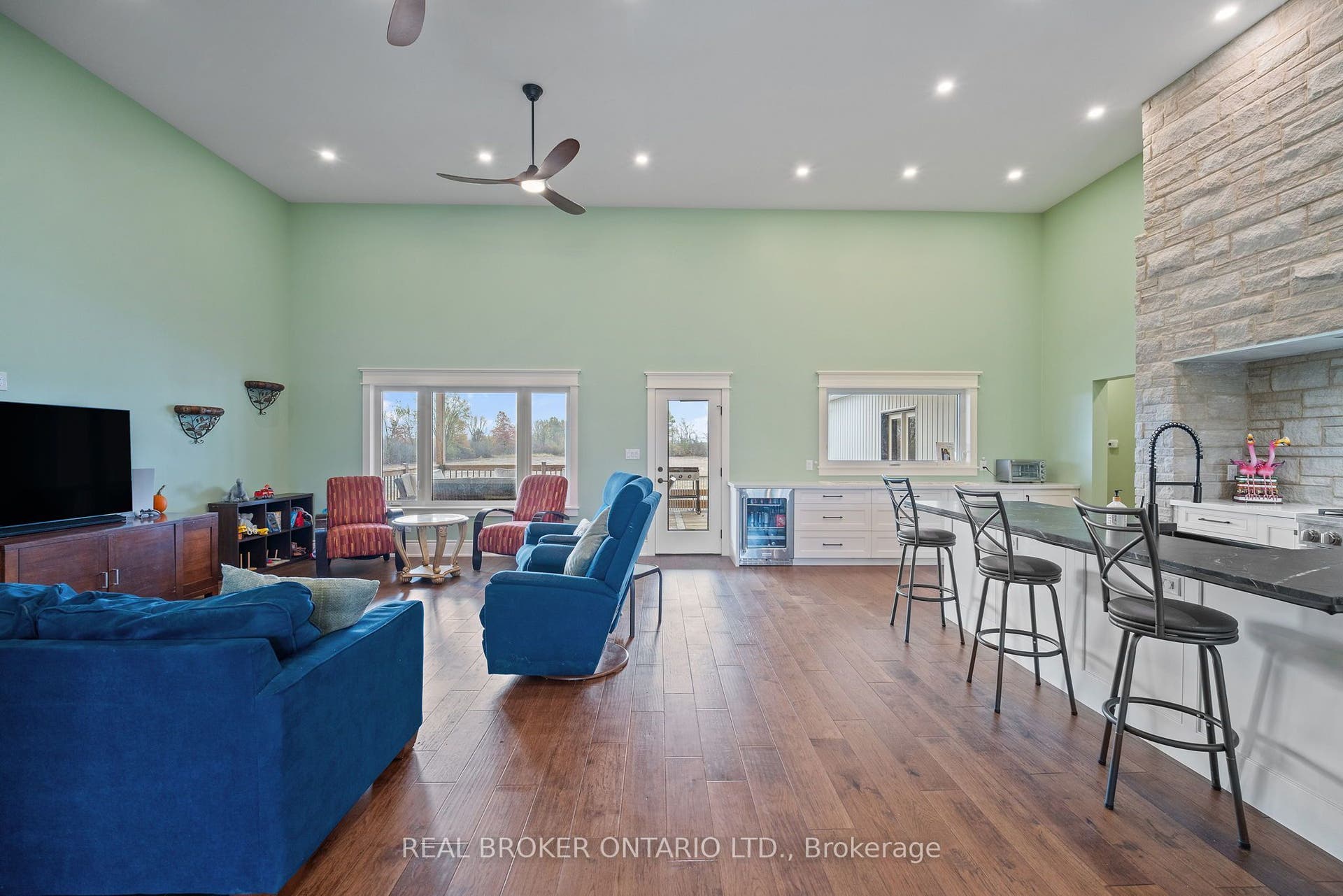 Living Room Kitchen