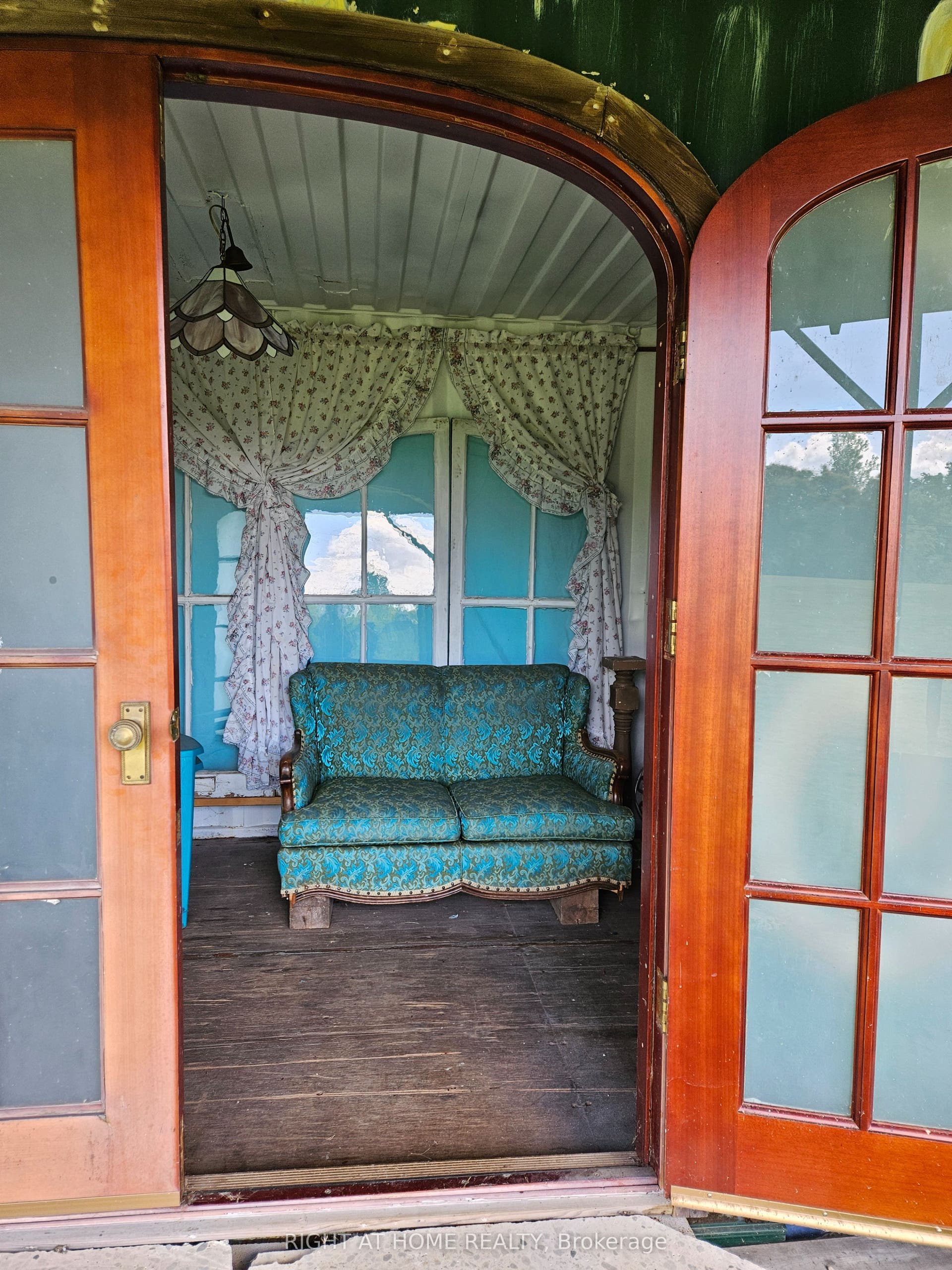 Shipping Container with French Doors