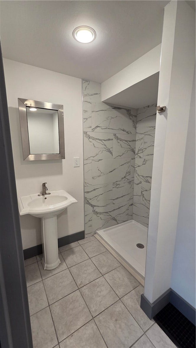 Bathroom off of main floor bedroom