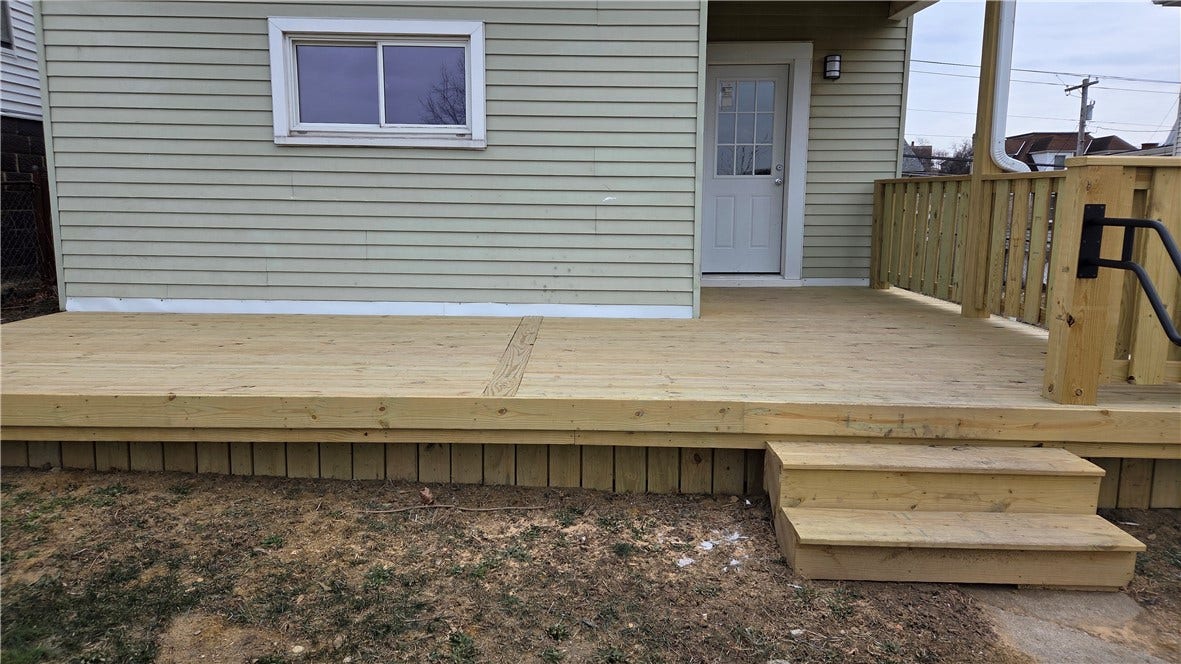 New rear deck