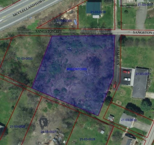 - Sangston Avenue, Masontown, PA 15461