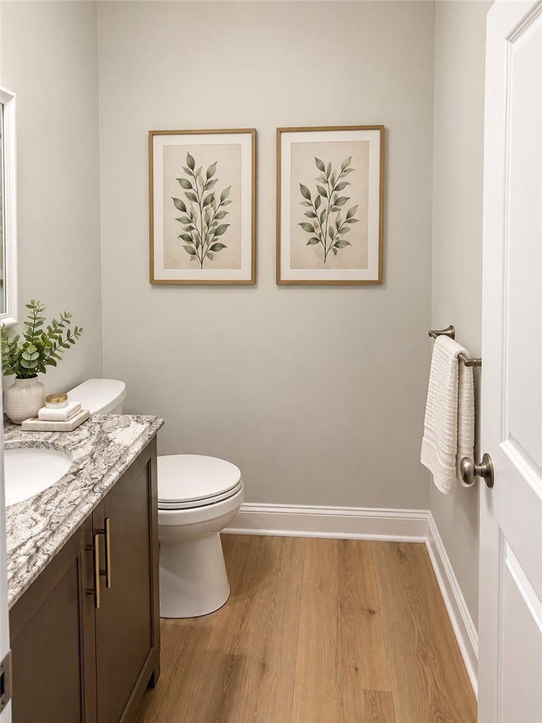 half bath first floor