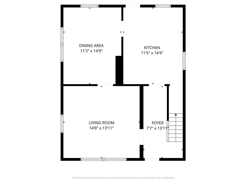 Main level floor plan.