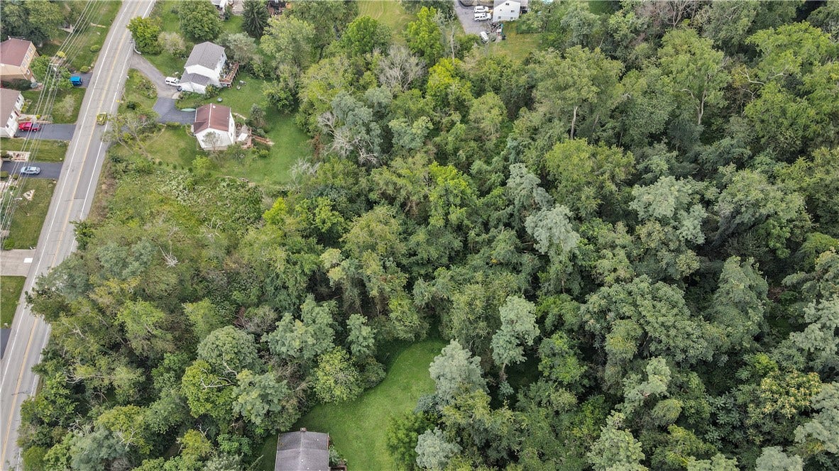 After you cross the creek, you have a lot of flat yard too...