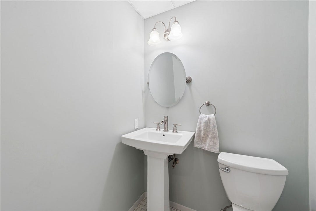 half bath in the lower level