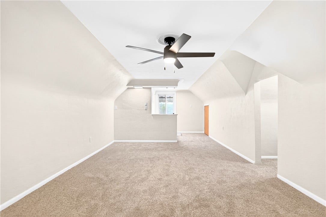 Upstairs versatile bonus room