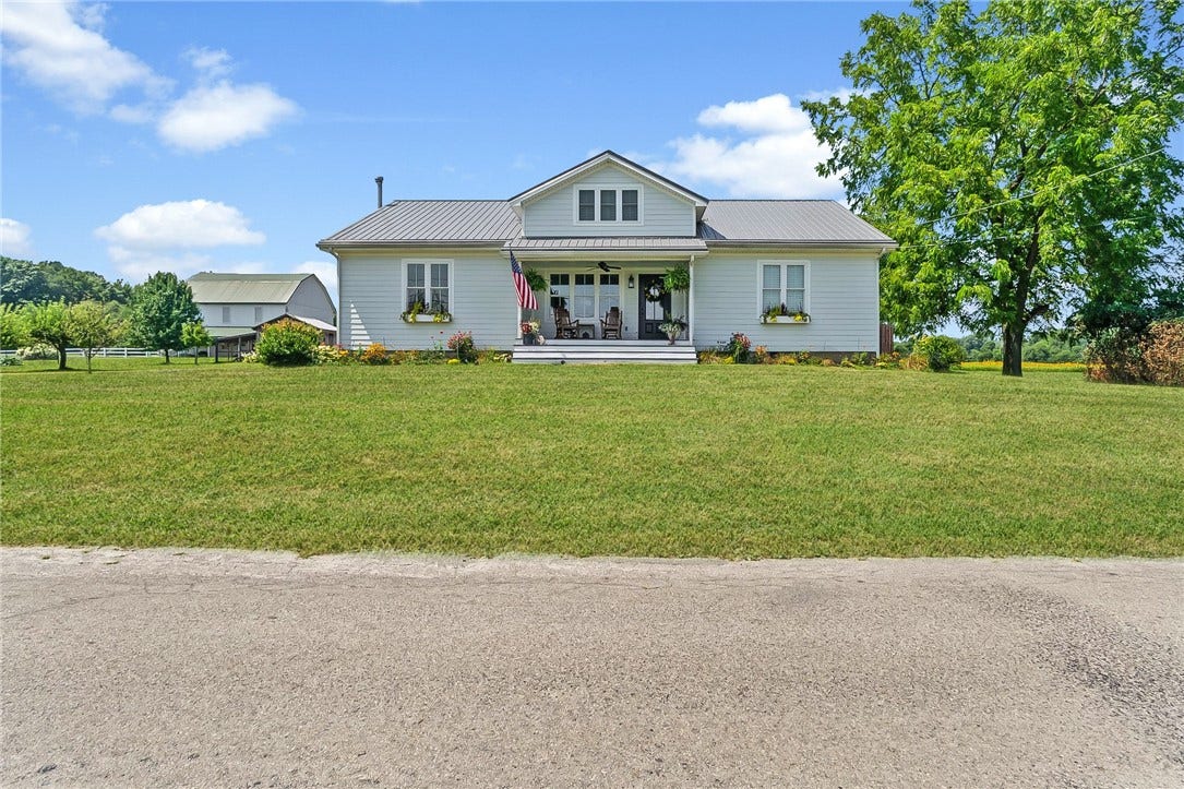 The farmhouse offers a warm and welcoming home base at the heart of the property.