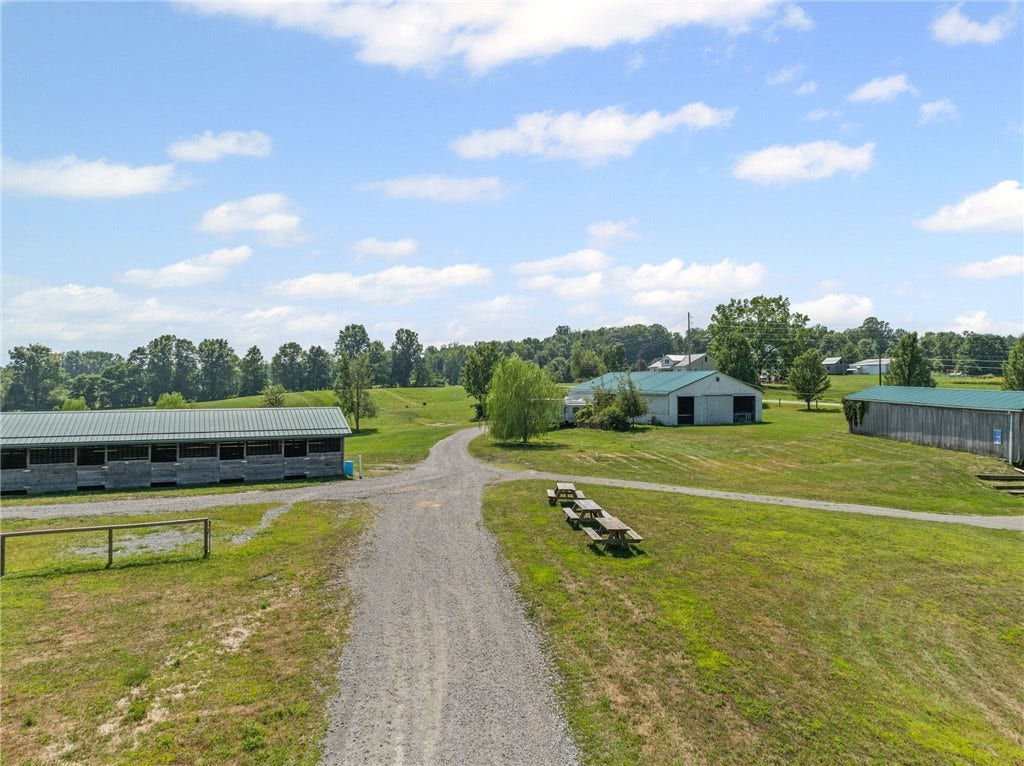 Fenced pastures create room for turnout, grazing, and a true equestrian lifestyle.