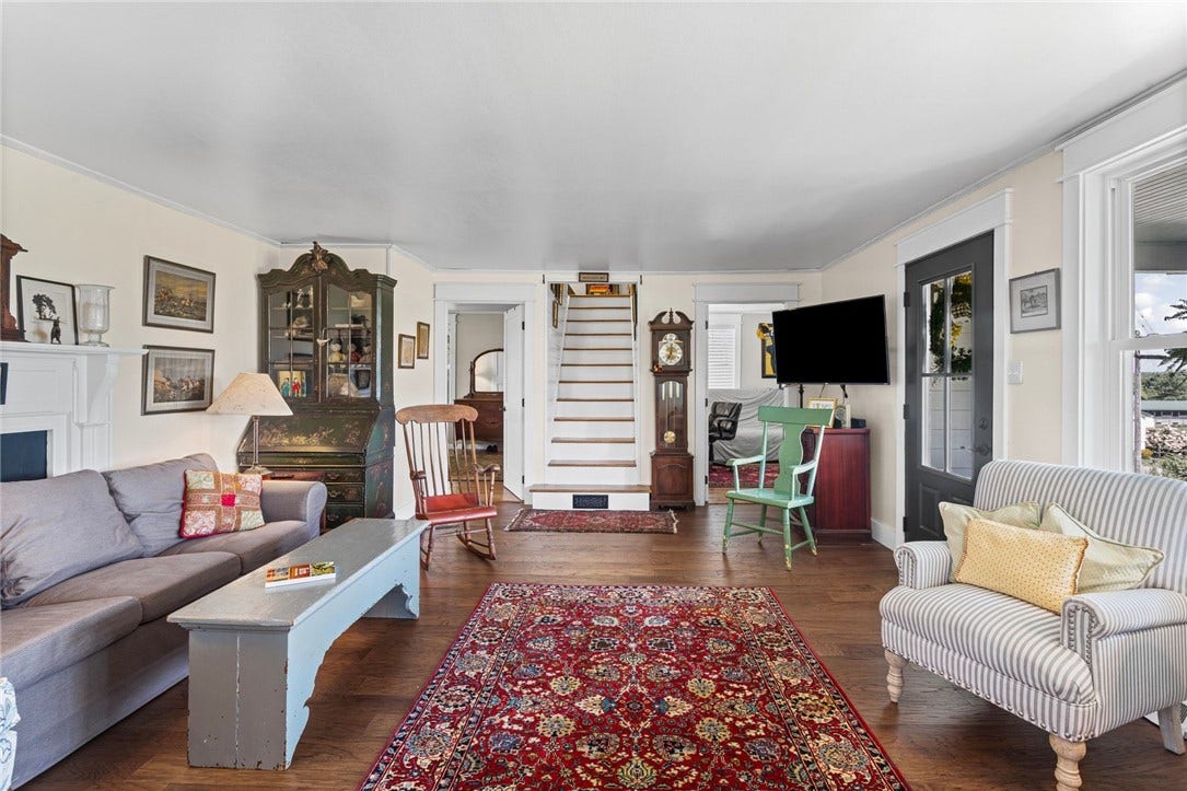 A warm and timeless farmhouse with comfortable spaces throughout every level.