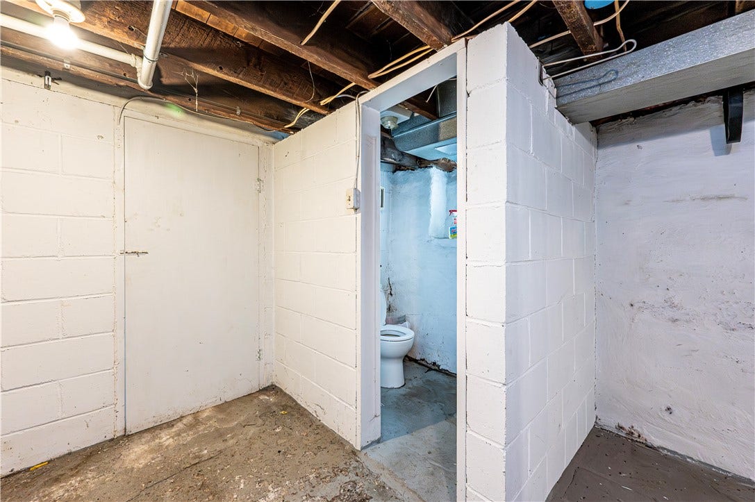 HALF BATH IN BASEMENT