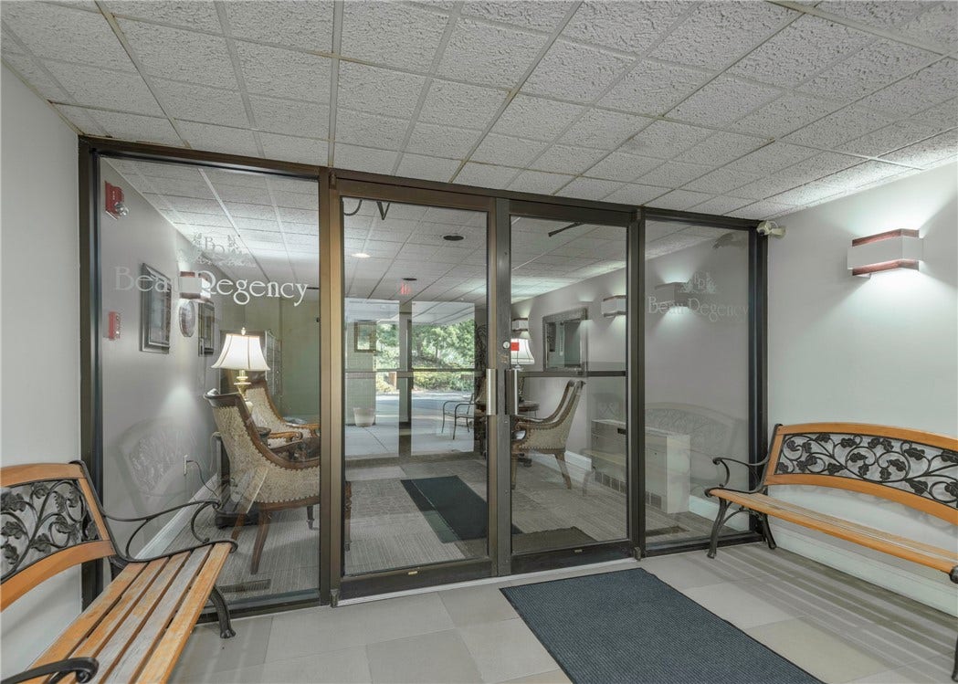 Secure entrance area accessible by key only.