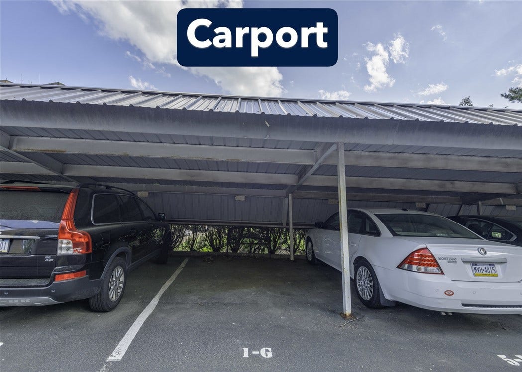 Assigned carport 1G