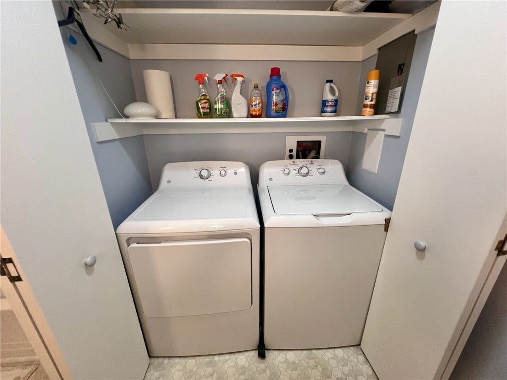 Laundry that includes both the Washer and Dryer